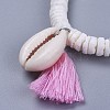 Cotton Thread Tassels Charm Bracelets BJEW-JB04385-02-2
