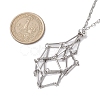 Non-Tarnish Stainless Steel Macrame Pouch Empty Stone Holder for Necklace Makings NJEW-JN04826-03-3