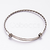 304 Stainless Steel Bangles BJEW-H468-P-1