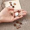 Coconut Brown Wood Stud Earring Findings EJEW-TA0010-06P-6