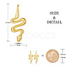 SHEGRACE Snake 925 Sterling Silver Dangle Earrings for Women JE896A-2