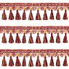 CHGCRAFT Ethnic Style Polyester Tassel Ribbons OCOR-CA0001-12-1