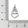 Non-Tarnish 304 Stainless Steel Pendants STAS-C097-61P-3