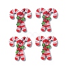 Christmas Style Printed Acrylic Cabochons MACR-O045-01F-1