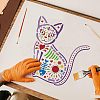 Large Plastic Reusable Drawing Painting Stencils Templates DIY-WH0172-694-5