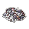 Halloween Theme Printed Acrylic Pendants OACR-P026-B01-2