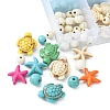 DIY Synthetic Turquoise Beads Kits DIY-FS0003-78-3