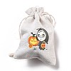 Halloween Cotton Cloth Storage Pouches ABAG-M004-01P-3