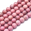 Natural Rhodonite Beads Strands G-D0001-02-6mm-3