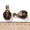 Natural Smoky Quartz Perfume Bottle Pendants G-Q163-10G-09-3