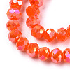 Electroplate Glass Beads Strands EGLA-A034-P2mm-B23-3