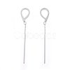 304 Stainless Steel Dangle Stud Earrings EJEW-G243-02-2