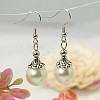 Trendy Tibetan Style Ball Dangle Earrings EJEW-JE00474-2