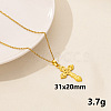 Vintage Stainless Steel Cross Pendant Necklaces for Women QX2053-2-1