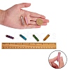 6Pcs 6 Colors Electroplated Natural Druzy Agate Links Connectors sgG-SZ0001-17-2