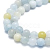 Natural Aquamarine Beads Strands G-K245-A15-02-3