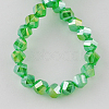Electroplate Glass Beads Strands EGLA-R031-12mm-11-2
