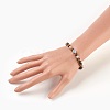 Natural Mixed Stone Beads Stretch Bracelets BJEW-JB03965-4