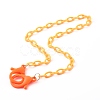 3Pcs 3 Colors Personalized ABS Plastic Cable Chain Necklaces NJEW-JN03484-05-2
