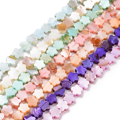 Natural Freshwater Shell Beads Strands SHEL-H002-03-1