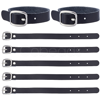 Cowhide Leather Watch Band Strap AJEW-WH0258-251C-1