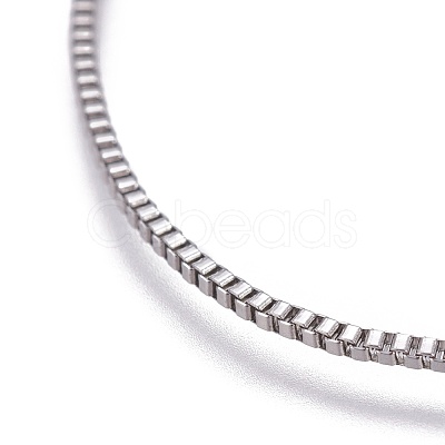 Tarnish Resistant Stainless Steel Slider Necklace Making AJEW-JB00476-1