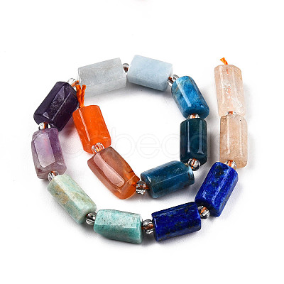 Natural Mixed Gemstone Beads Strands X-G-N327-06A-1