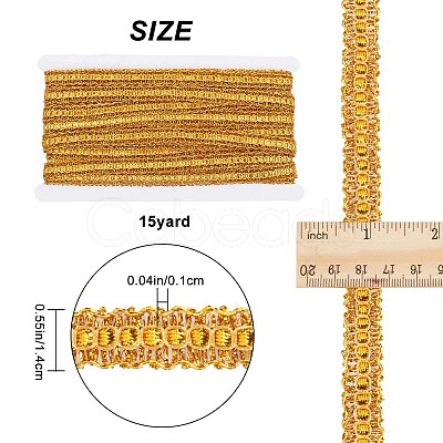 Filigree Corrugated Lace Ribbon OCOR-WH0079-67A-1