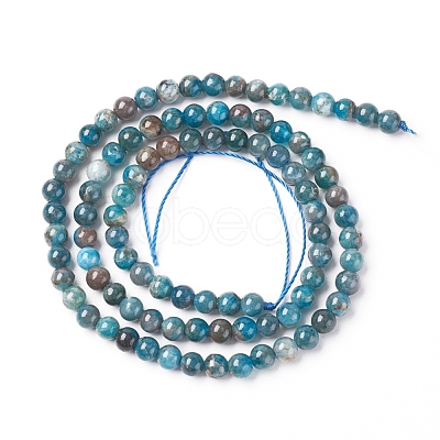 Natural Apatite Beads Strands X-G-L554-01-4mm-1