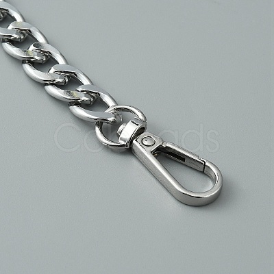 Aluminum Curb Chain Bag Shoulder Straps FIND-WH0129-76B-P-1