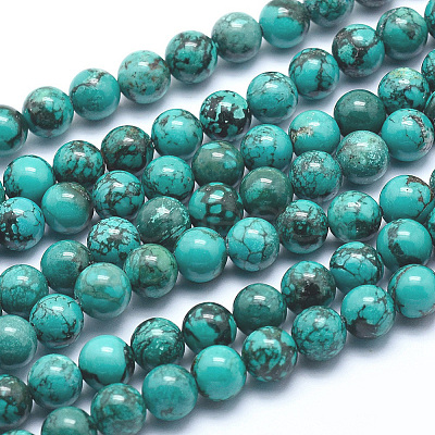 Natural Turquoise Beads Strands X-TURQ-G148-06-6mm-1