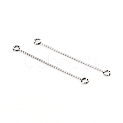 Non-Tarnish 304 Stainless Steel Eye Pins X-STAS-I141-01A-P-1