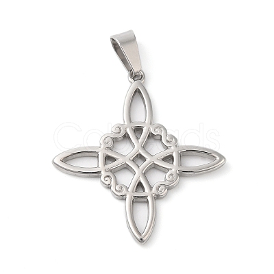 Non-Tarnish 304 Stainless Steel Pendants STAS-D052-04P-1