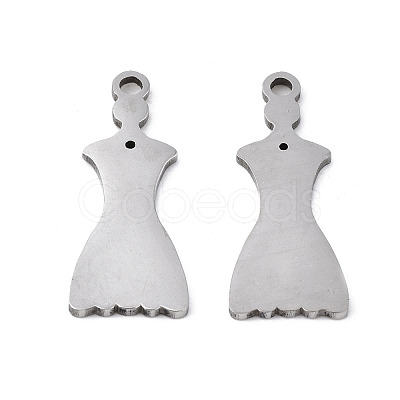 Non-Tarnish 201 Stainless Steel Pendants STAS-Q240-035P-1