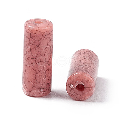 Crackle Opaque Acrylic Beads OACR-C006-18-1