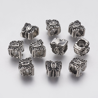 Ion Plating(IP) 304 Stainless Steel European Beads STAS-J022-071AS-1