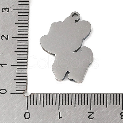 Non-Tarnish 304 Stainless Steel Pendants STAS-C095-42P-1