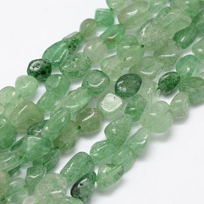 Natural Green Strawberry Quartz Beads Strands G-F521-30-1