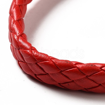 PU Imitation Leather Braided Cord Bracelets for Women BJEW-M290-01A-1