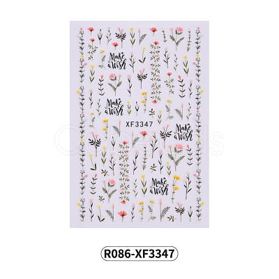 Nail Art Stickers Decals MRMJ-R086-XF3347-1