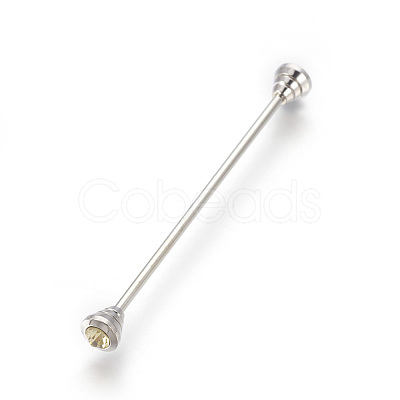 Brass Tie Pin JEWB-WH0006-01F-1