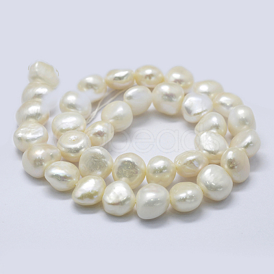 Natural Cultured Freshwater Pearl Beads Strands PEAR-K004-04D-1