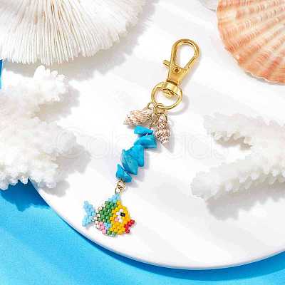 MIYUKI Delica Pendant Decorations HJEW-MZ00036-1