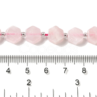 Natural Rose Quartz Beads Strands G-P534-A05-02-1