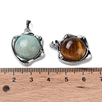 Natural Mixed Stone Pendants G-G069-01P-1