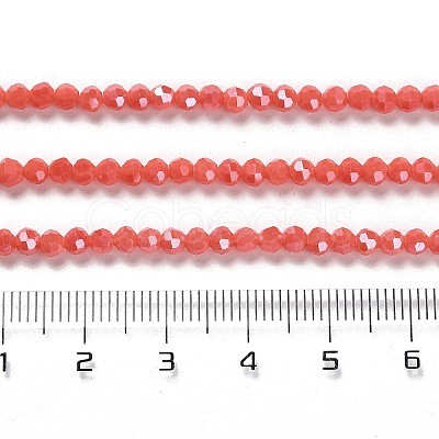 Electroplate Opaque Glass Beads Strands EGLA-A035-P3mm-A34-1