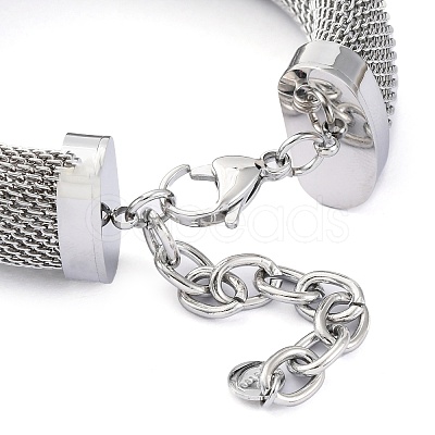 304 Stainless Steel Bracelet for Women BJEW-U009-04P-01-1