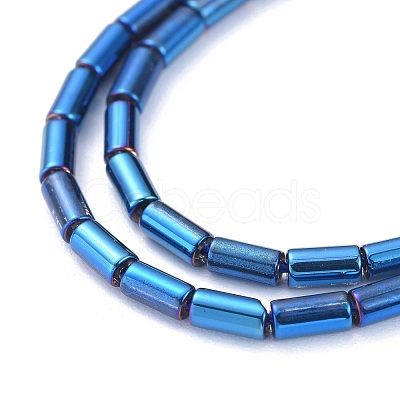 Electroplate Glass Beads Strands X-EGLA-K014-B-FP08-1