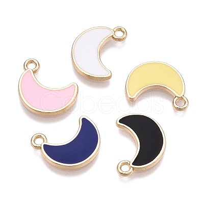 Rack Plating Alloy Enamel Charms ENAM-N056-341-1