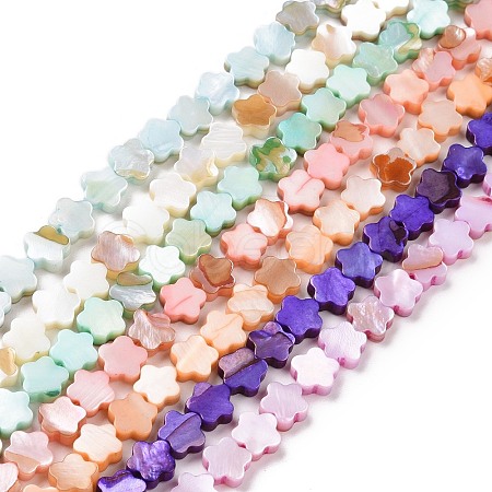 Natural Freshwater Shell Beads Strands SHEL-H002-03-1